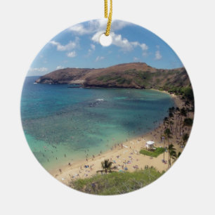 Hawaii Hanauma Bay Oahu Keramik Ornament