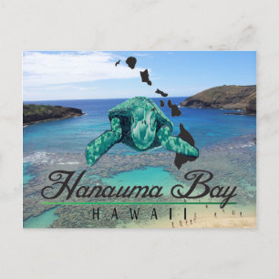 Hawaii Hanauma Bay Turtle - Honu Postkarte