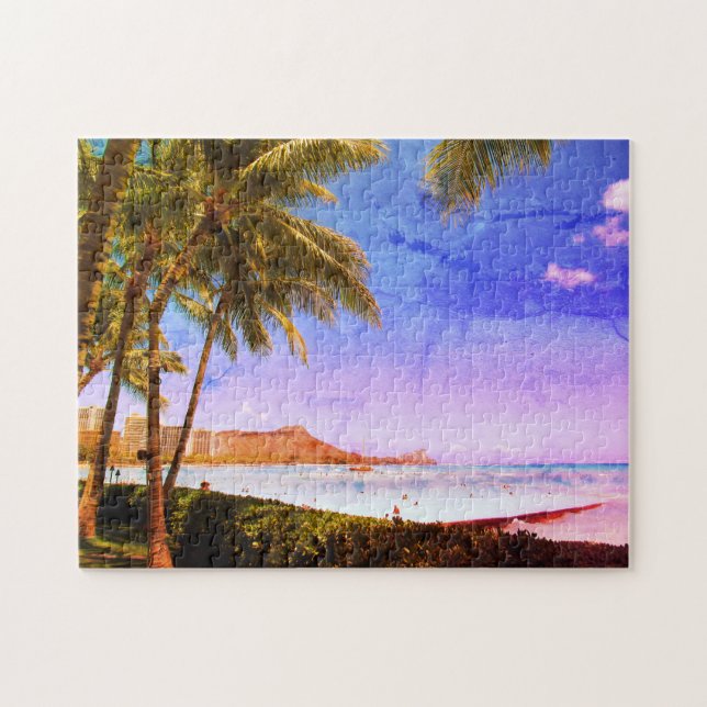 Hawaii hawaii Retrolook Puzzle (Horizontal)