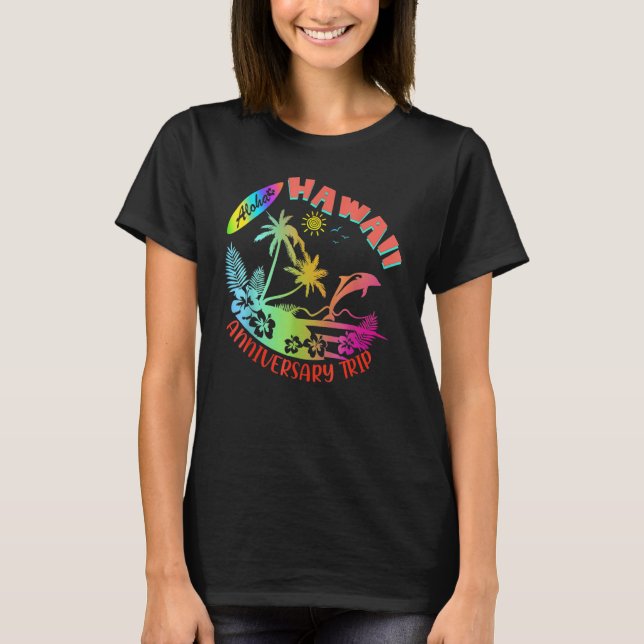 Hawaii Hawaiian Aloha Vacation Matching Family Gro T-Shirt (Vorderseite)