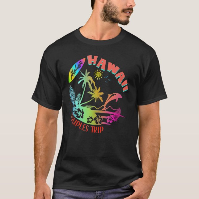 Hawaii Hawaiian Aloha Vacation Matching Family Gro T-Shirt (Vorderseite)