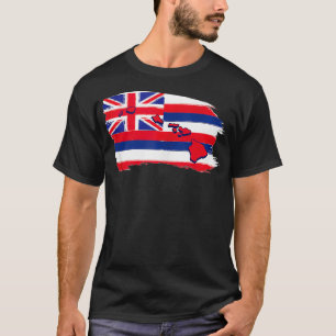 Hawaii Hawaiian Flag Beach Aloha Sommer Urlaub S T-Shirt