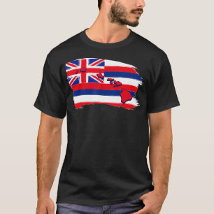 Hawaii Hawaiian Flag Beach Aloha Sommer Urlaub S T-Shirt