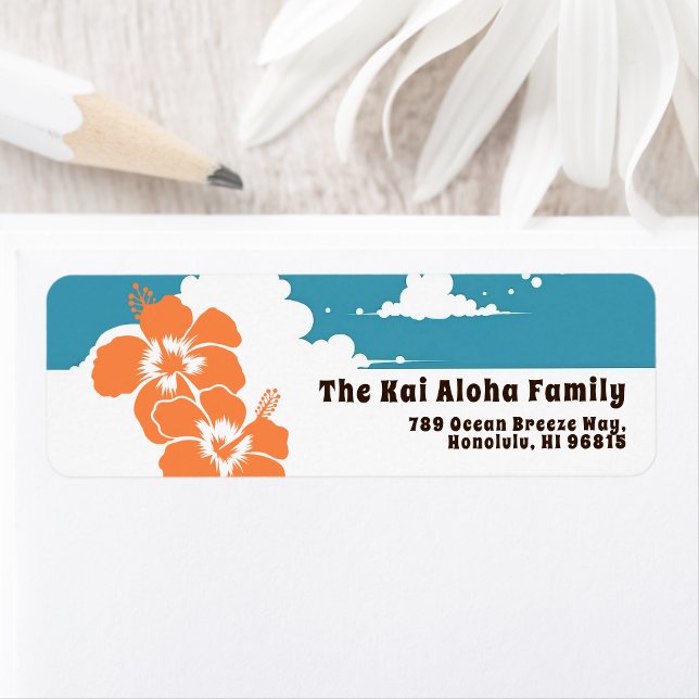 Hawaii Hibiscus & Summer Clouds Customizable (Von Creator hochgeladen)