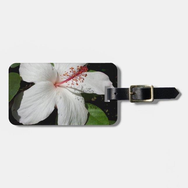 Hawaii Hibiskus Blume Gepäckanhänger (Vorderseite horizontal)