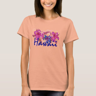 Hawaii-Hibiskus-Blumen-Shirt T-Shirt