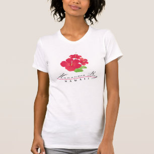 Hawaii-Hibiskus-Blumen T-Shirt