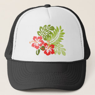 Hawaii Hibiskus Flora Blume Blüten Truckerkappe