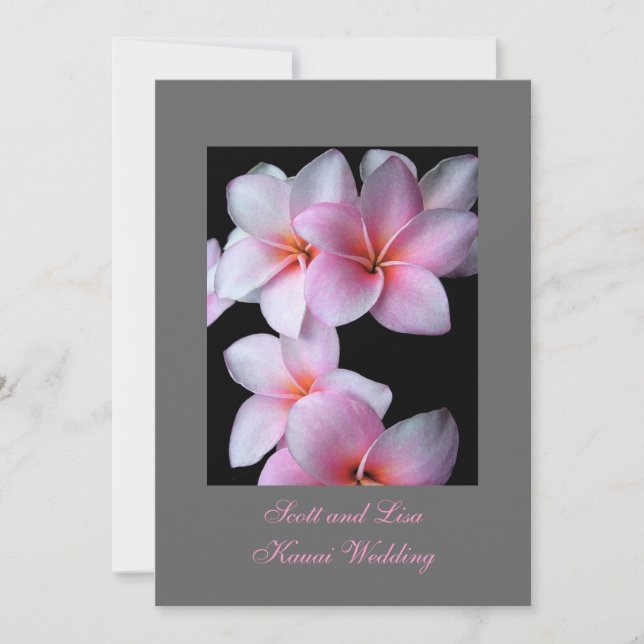 Hawaii Hochzeitsankündigung Einladung (Vorderseite)