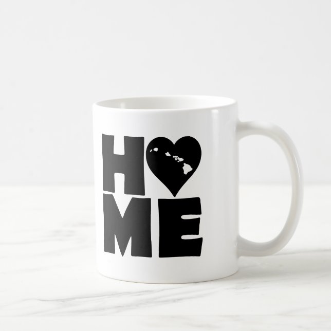 Hawaii Home Heart State Mug oder Travel Mug Kaffeetasse (Rechts)