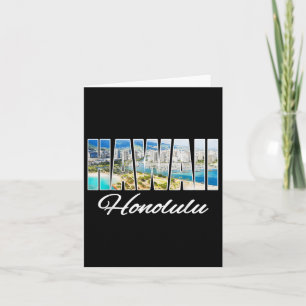 Hawaii Honolulu T-Shirt Beach Hawaiian Island Karte