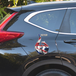 Hawaii Honu Tribal Hook HIFlag Aufkleber
