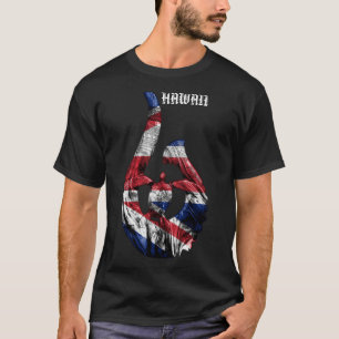 Hawaii Honu Tribal Hook HIFlag T-Shirt