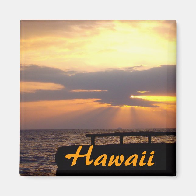 Hawaii Horizon Sunset Magnet (Vorne)