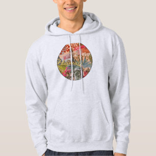 Hawaii Hula Travel Blume Vintag Hoodie