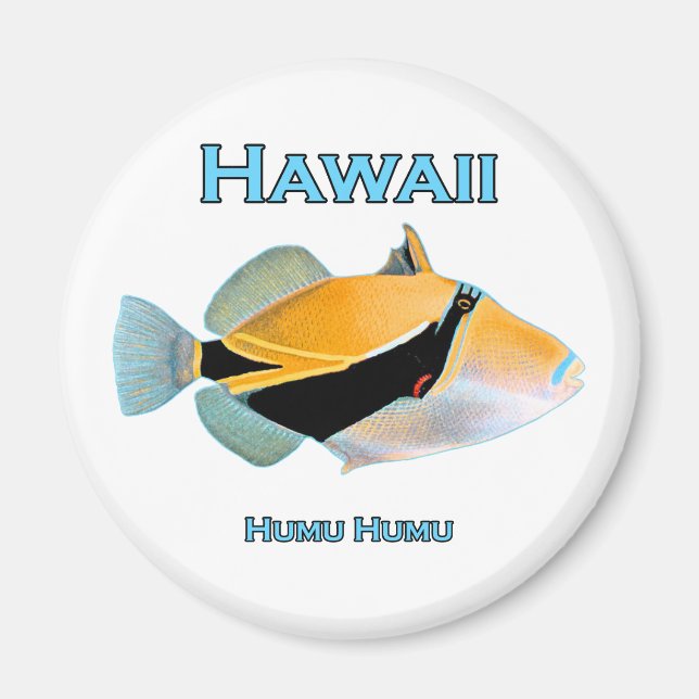 Hawaii Humu Humu Fish Magnet (Vorne)