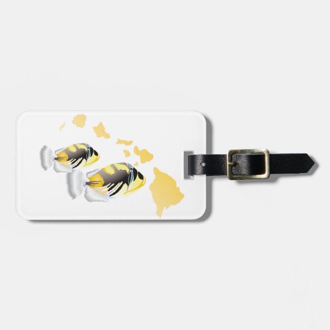 Hawaii Humuhumunukunukunukuapua'a Gepäckanhänger (Vorderseite horizontal)