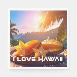 HAWAII - I LOVE HAWAII SERVIETTE
