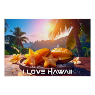 HAWAII - ICH LIEBE HAWAII POSTER