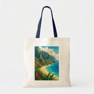 Hawaii-Illustration Reise Kunst Vintage Tragetasche
