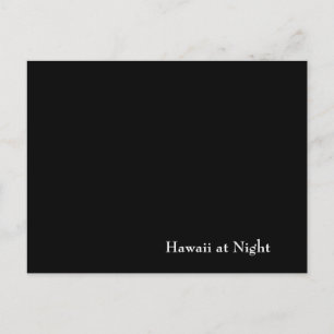 Hawaii in der Nacht Postkarte