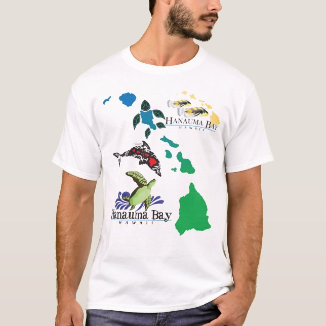 Hawaii-Insel-Kette - Humuhumunukunukuapua'a T-Shirt (Vorderseite)