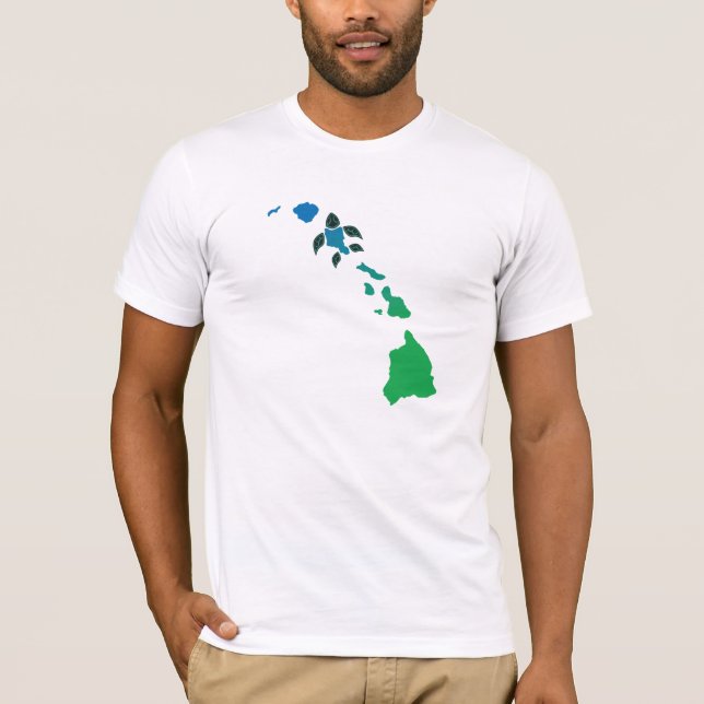 Hawaii-Insel-Kette T-Shirt (Vorderseite)