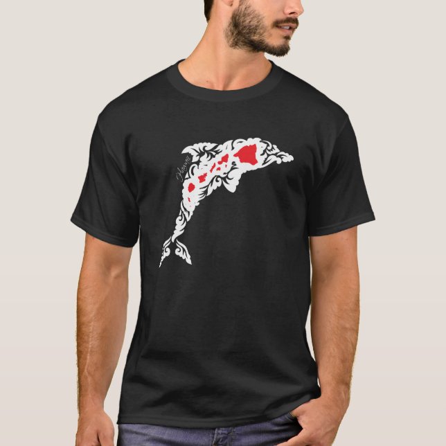 Hawaii-Inseln Dolphin Shirt (Vorderseite)