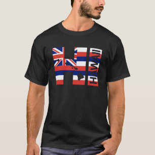 Hawaii-Inseln Hawaii Flag Beach T-Shirt