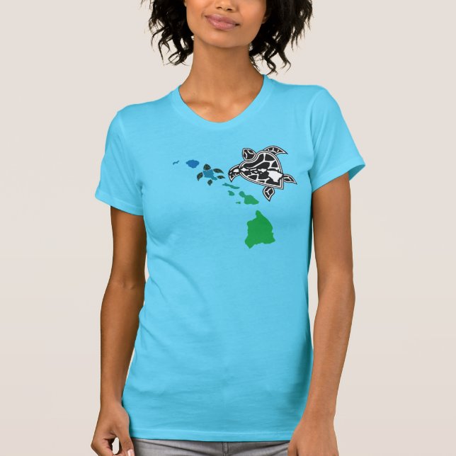 Hawaii-Inseln - Hawaii-Schildkröte T-Shirt (Vorderseite)