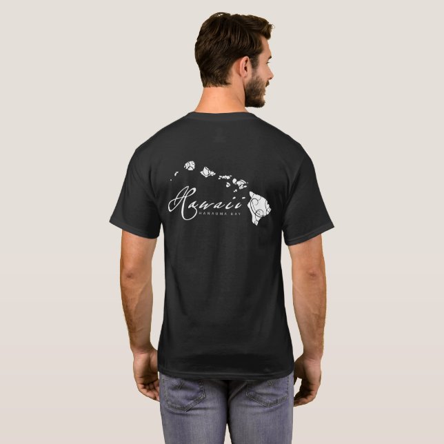 Hawaii-Inseln T-Shirt (Schwarz voll)