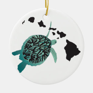 Hawaii Inseln Turtle Keramik Ornament! Ornament
