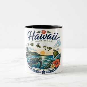 Hawaii-Inseln Zweifarbige Tasse