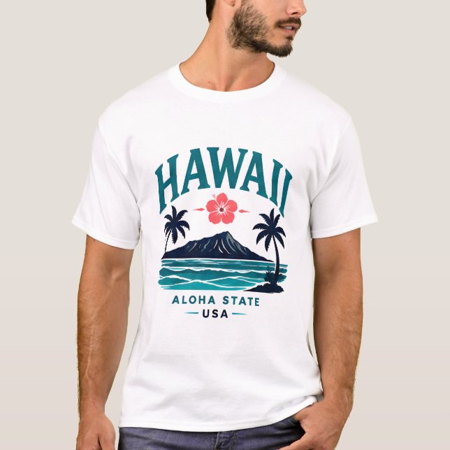 Hawaii Inselparadies T-Shirt (Vorderseite)