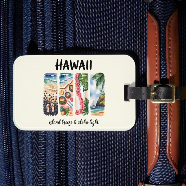 Hawaii - Island Breeze & Aloha Light Gepäckanhänger (Vorderseite Insitu 4)