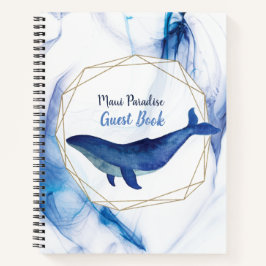 Hawaii Island Ocean Whale Vacation Miete Gast Notizbuch