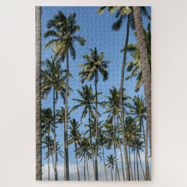 Hawaii Island Travel Exotic Beach Palm Trees Puzzle (Vertikal)