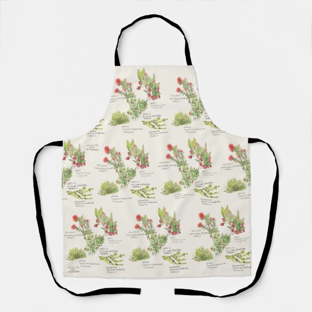 Hawai'i Island Vulkan Ureinwohner Pflanze Schürze (Vorderseite)