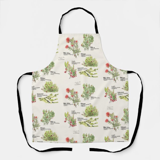 Hawai'i Island Vulkan Ureinwohner Pflanze Schürze (Vorderseite)