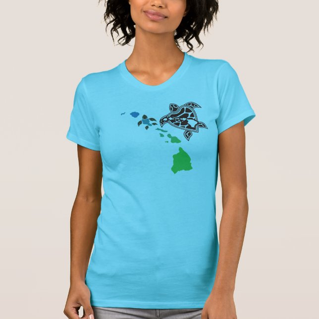 Hawaii Islands - Hawaii Turtle T-Shirt (Vorderseite)