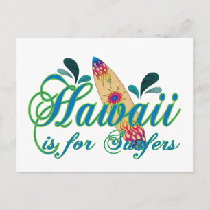 Hawaii ist für Surfer Postkarte