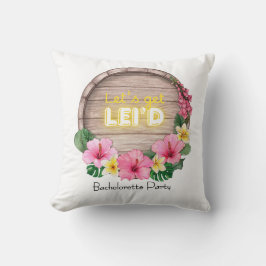 Hawaii Junggesellinnenabschied Lass uns Lei'd mach Kissen