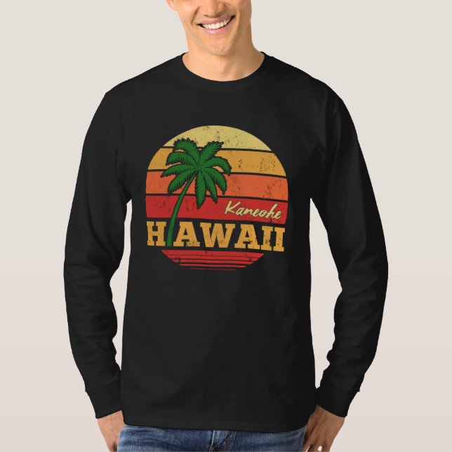HAWAII Kaneohe Beautiful Vacation Retro Souvenir T-Shirt (Vorderseite)