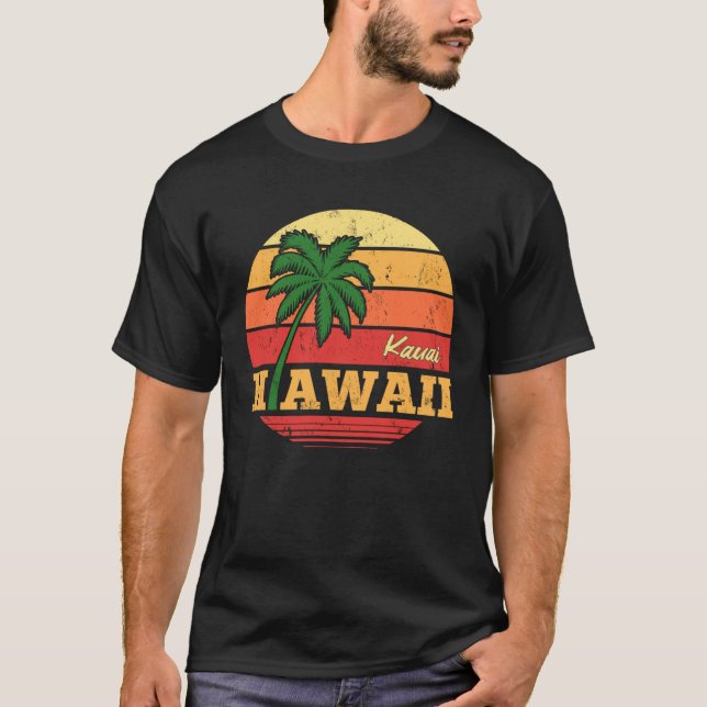 HAWAII Kauai Beautiful Vacation Retro Souvenir T-Shirt (Vorderseite)
