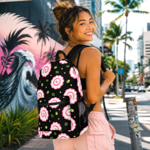 Hawaii Kawaii Fischkuchen Uzumaki Bedruckter Rucksack