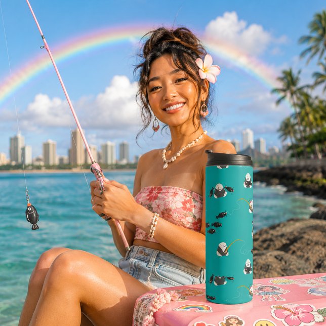 Hawaii Kawaii Musubi Fischen Thermosbecher (Von Creator hochgeladen)