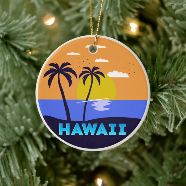 Hawaii Keramik Ornament (Baum)