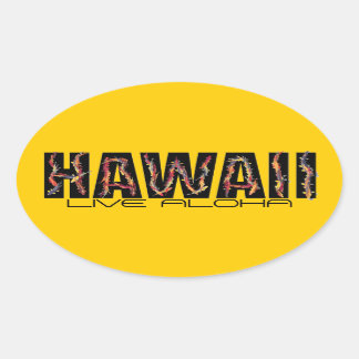 Hawaii koi Fische leben aloha orange Aufkleber
