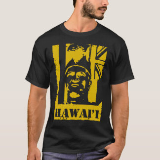 Hawai'i König Kamehameha Mustard Yellow Ink T-Shirt