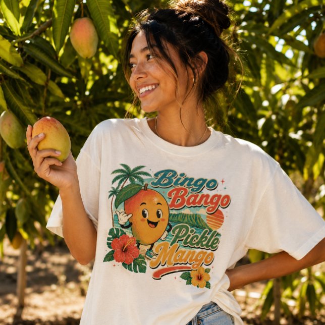Hawaii Kultur - eingelegter Mango Tri-Blend Shirt (Bingo bango pickle mango
)